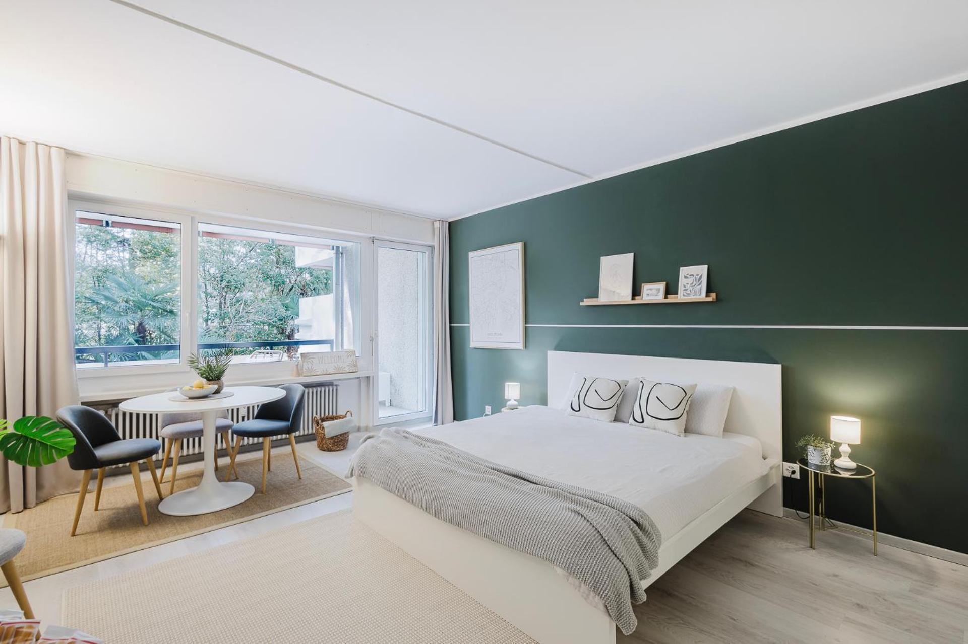 Luganersee, Pool, Strand, Parkplatz, Suite 204 Bissone Eksteriør bilde