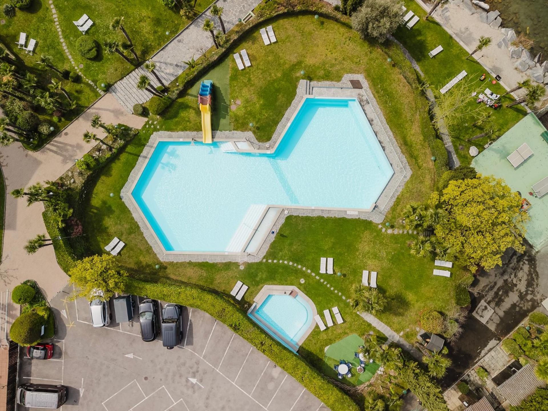 Luganersee, Pool, Strand, Parkplatz, Suite 204 Bissone Eksteriør bilde